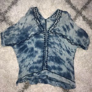 Free people oversized tie dye top